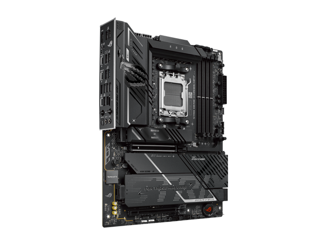 ASUS - ROG STRIX X870E-H (Socket AM5) AMD X870 ATX DDR5 Wi-Fi 7 BE Motherboard - Black - image 4