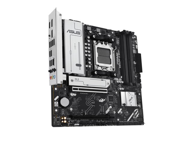 ASUS PRIME B850M-A WIFI-CSM AMD AM5 B850 mATX motherboard, DDR5, PCIe 5.0 Ready, 3x M.2, Wi-Fi 6E, 2.5Gb LAN, DisplayPort, HDMI, USB Type-C, ASUS...