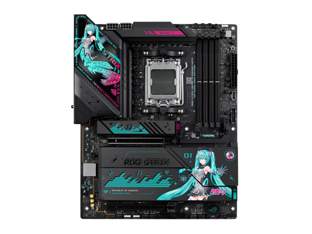 ASUS - ROG STRIX X870E-H (Socket AM5) AMD X870E ATX DDR5 Wi-Fi 7 Motherboard - HATSUNE MIKU EDITION - image 3