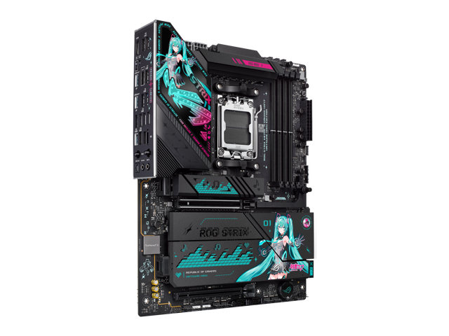 ASUS - ROG STRIX X870E-H (Socket AM5) AMD X870E ATX DDR5 Wi-Fi 7 Motherboard - HATSUNE MIKU EDITION - image 4