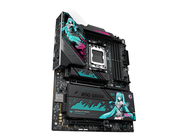 ASUS - ROG STRIX X870E-H (Socket AM5) AMD X870E ATX DDR5 Wi-Fi 7 Motherboard - HATSUNE MIKU EDITION - image 5