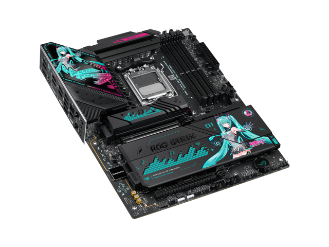 ASUS - ROG STRIX X870E-H (Socket AM5) AMD X870E ATX DDR5 Wi-Fi 7 Motherboard - HATSUNE MIKU EDITION - image 10