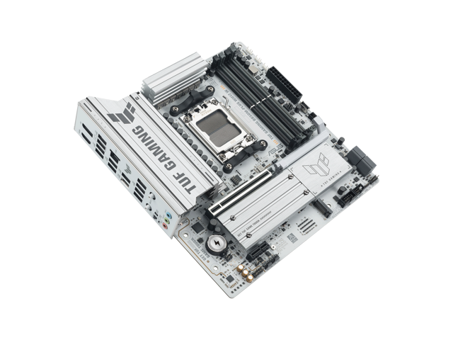ASUS - TUF Gaming B850M-PLUS (Socket AM5) AMD B850 Micro-ATX Wi-Fi 7 BE Motherboard - White - image 12