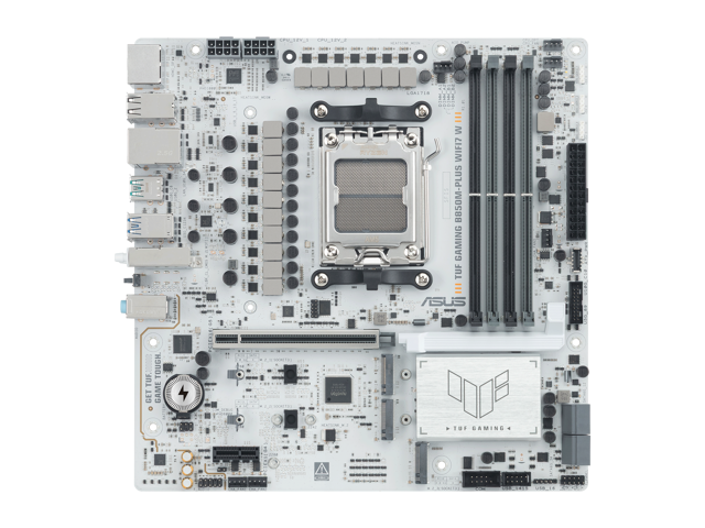 ASUS - TUF Gaming B850M-PLUS (Socket AM5) AMD B850 Micro-ATX Wi-Fi 7 BE Motherboard - White - image 6
