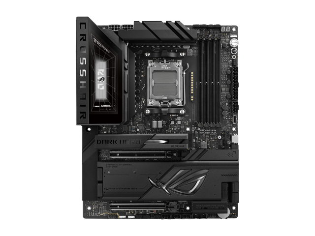 Open Box - ASUS ROG Crosshair X870E Dark Hero ATX motherboard, 20+2+2 power stages, DDR5 slots, PCIe 5.0, five M.2 slots, 3D VC M.2 heatsink, USB4,...