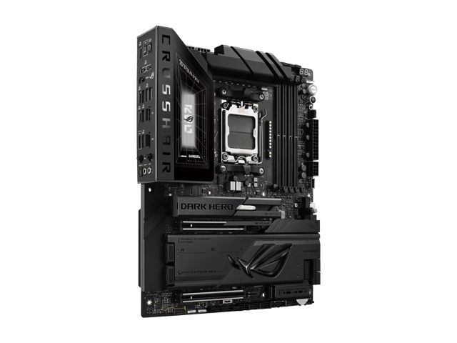 Open Box - ASUS ROG Crosshair X870E Dark Hero ATX motherboard, 20+2+2 power stages, DDR5 slots, PCIe 5.0, five M.2 slots, 3D VC M.2 heatsink, USB4,...