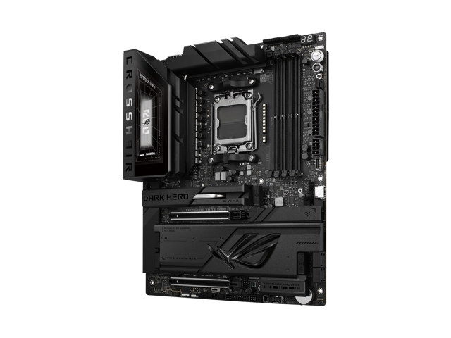 Open Box - ASUS ROG Crosshair X870E Dark Hero ATX motherboard, 20+2+2 power stages, DDR5 slots, PCIe 5.0, five M.2 slots, 3D VC M.2 heatsink, USB4,...