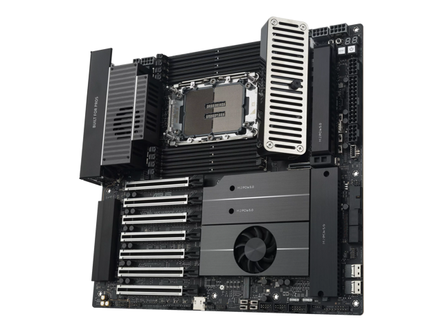 ASUS Pro WS W890E-SAGE SE Intel W890 (LGA 4710-2) EEB workstation motherboard, PCIe 5.0 x16, M.2, MCIO, SlimSAS, 2x 10Gb LAN, Server-grade Remote...