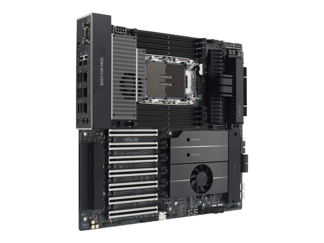 ASUS Pro WS W890E-SAGE SE Intel W890 (LGA 4710-2) EEB workstation motherboard, PCIe 5.0 x16, M.2, MCIO, SlimSAS, 2x 10Gb LAN, Server-grade Remote...