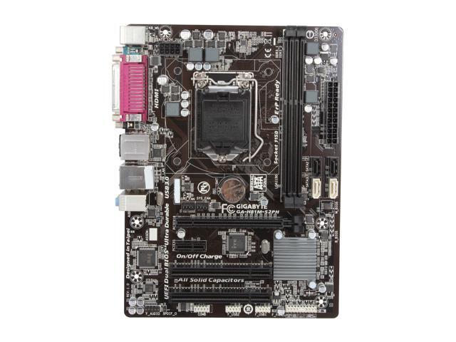 GIGABYTE GA-H81M-S2PH LGA 1150 Micro ATX Intel Motherboard