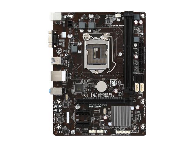 GIGABYTE GA-H81M-S1 (rev. 2.1) LGA 1150 Micro ATX Intel Motherboard