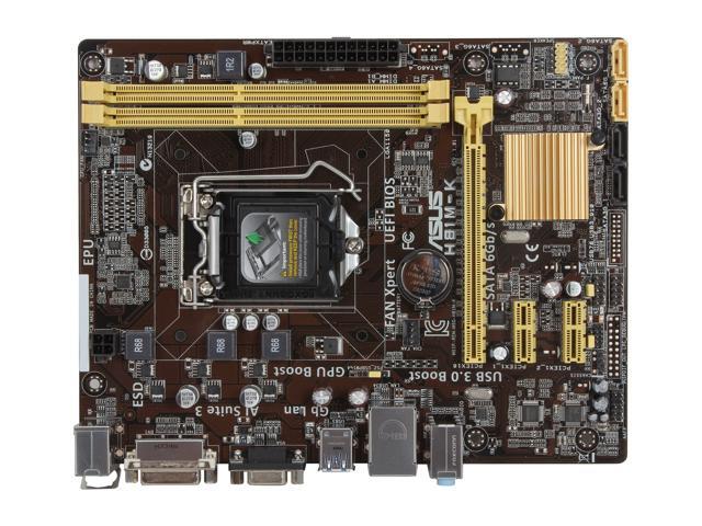 ASUS H81M-K LGA 1150 uATX Intel Motherboard