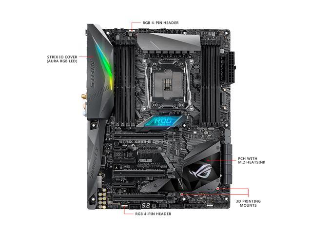 ASUS ROG STRIX X299-E GAMING LGA 2066 802.11 AC ATX Motherboard for Intel Core i9 and i7 X-Series CPU