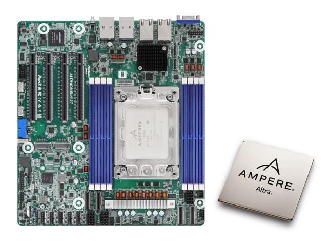 Asrock Rack Ampere Altra Bundle ALTRAD8UD-1L2T Deep Micro-ATX Server Motherboard Single Socket (LGA 4926) with Ampere Altra Q64-22 64 cores & 2U...