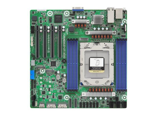 ASRock Rack Server Motherboard TURIND8UD-2T/X550 Deep-Micro ATX Single Socket SP5 (LGA 6096), supports AMD EPYC 9005/9004 (with AMD 3D V-Cache...