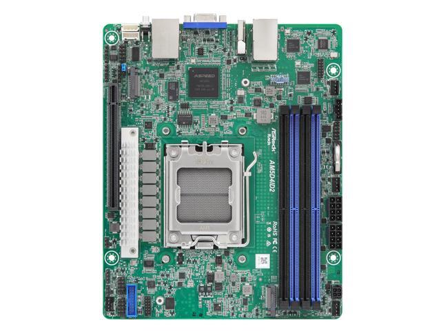 ASRock Rack Server Motherboard AM5D4ID2 Deep mini-ITX Single Socket AMD EPYC 4005/4004 and AMD Ryzen 9000/8000/7000 Series Processors