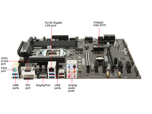 MSI Z370-A PRO LGA 1151 (300 Series) ATX Intel Motherboard