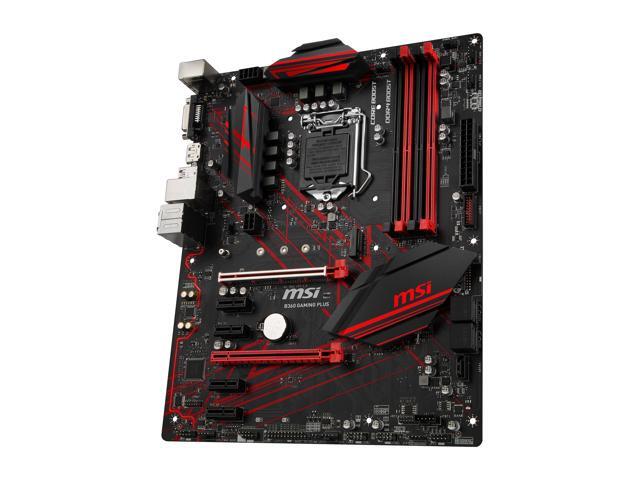 MSI B360 GAMING PLUS LGA 1151 (300 Series) ATX Intel Motherboard