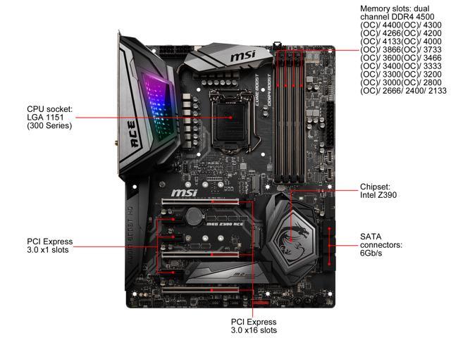 MSI MEG Z390 ACE LGA 1151 (300 Series) ATX Intel Motherboard