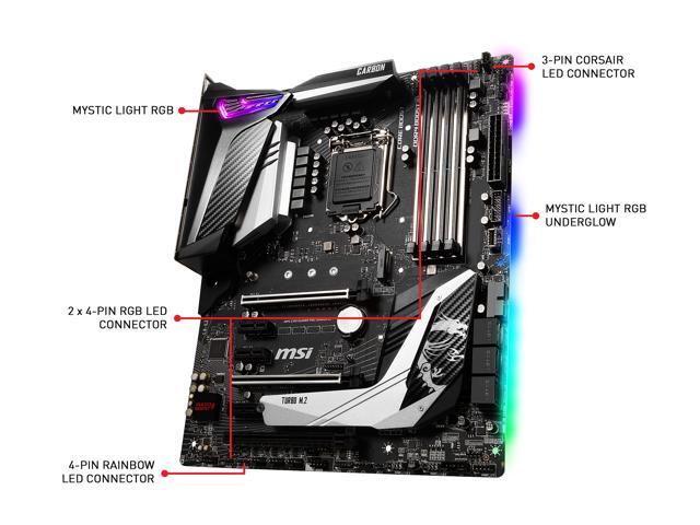 MSI MPG Z390 GAMING PRO CARBON AC LGA 1151 (300 Series) ATX Intel Motherboard