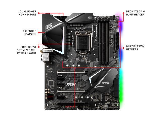 MSI MPG Z390 GAMING EDGE AC LGA 1151 (300 Series) ATX Intel Motherboard