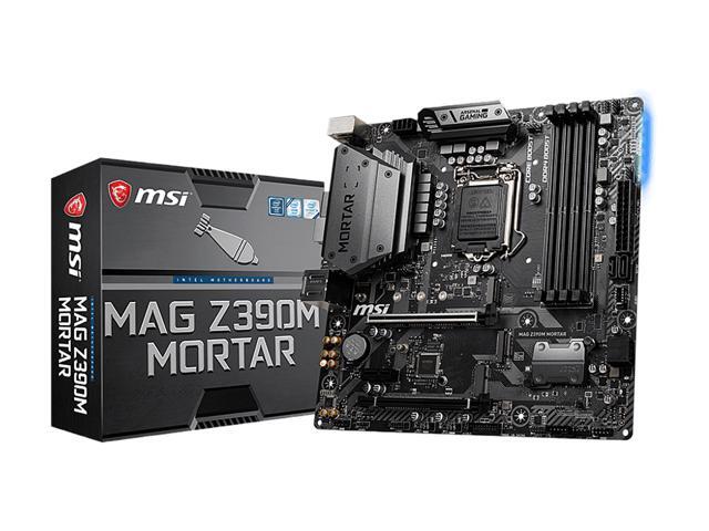 MSI MAG Z390M MORTAR LGA 1151 (300 Series) Micro ATX Intel Motherboard