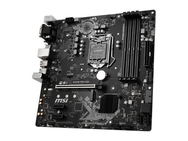 MSI PRO B365M PRO-VDH LGA 1151 (300 Series) Micro ATX Intel Motherboard