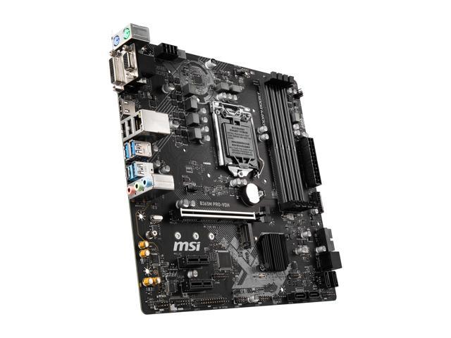 MSI PRO B365M PRO-VDH LGA 1151 (300 Series) Micro ATX Intel Motherboard
