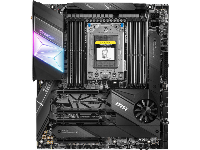 MSI Creator TRX40 sTRX4 Extended ATX AMD Motherboard
