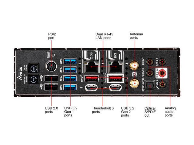 MSI MEG Z490 GODLIKE LGA 1200 Extended ATX Intel Motherboard