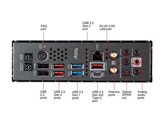 MSI MEG Z490 UNIFY LGA 1200 ATX Intel Motherboard