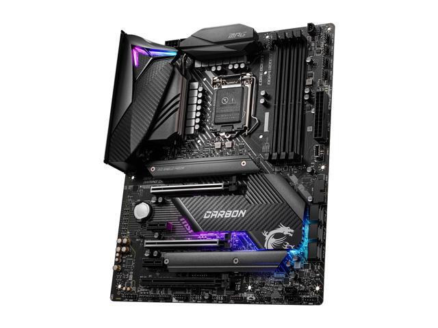 MSI MPG Z490 GAMING CARBON WIFI LGA 1200 ATX Intel Motherboard