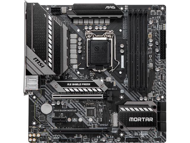 MSI MAG B460M MORTAR LGA 1200 Micro ATX Intel Motherboard