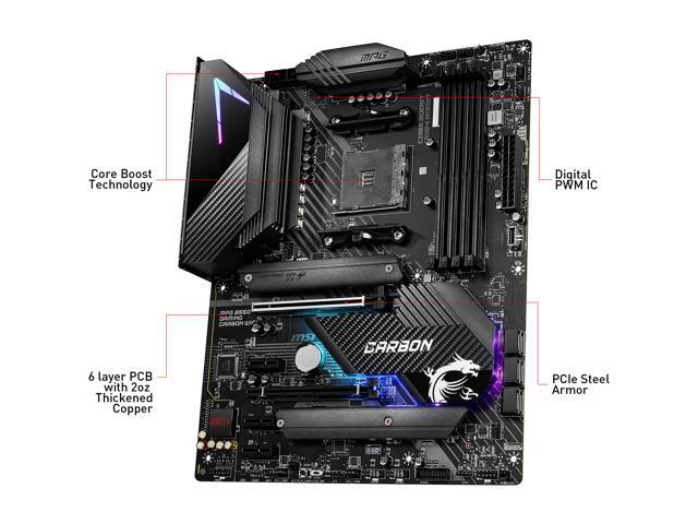 MSI MPG B550 GAMING CARBON WIFI AM4 ATX AMD Motherboard