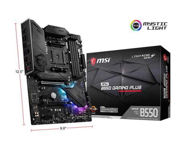 MSI - B550 GAMING PLUS (Socket AM4) AMD B550 ATX DDR4 Motherboard - Black - image 11