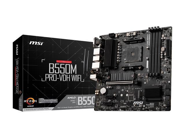 MSI - B550M PRO-VDH WIFI (Socket AM4) AMD B550 MATX DDR4 Wi-Fi 6 Motherboard - Black - image 10