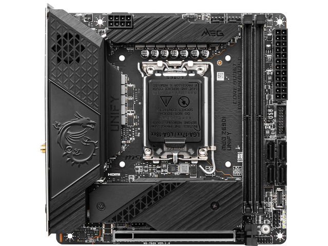 MSI MEG Z690I UNIFY DDR5 LGA 1700 Mini ITX Intel Motherboard
