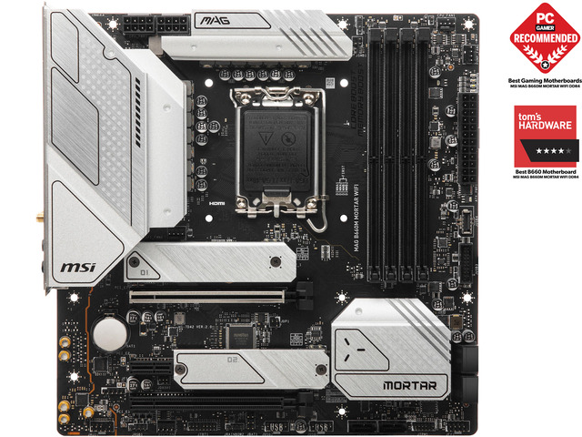 MSI MAG B660M MORTAR WIFI DDR5 LGA 1700 Intel B660 SATA 6Gb/s Micro ATX Intel Motherboard