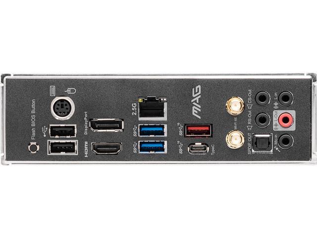 MSI - B550 TOMAHAWK MAX WIFI (Socket AM4) AMD B550 ATX DDR4 Wi-Fi 6E Motherboard - Black - image 6