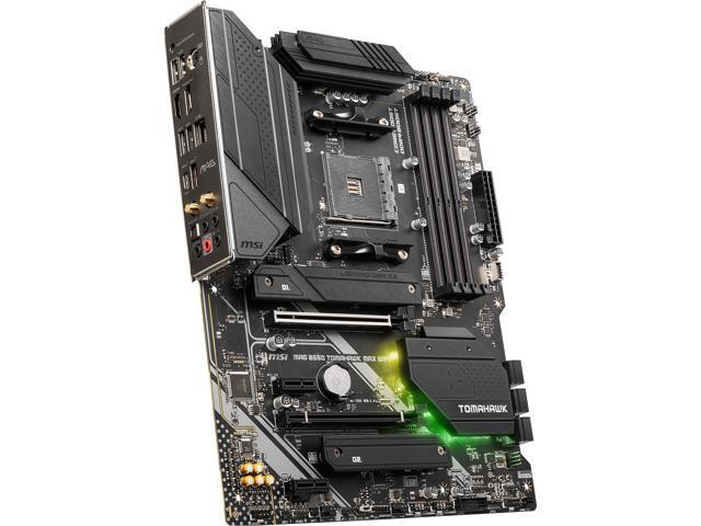MSI - B550 TOMAHAWK MAX WIFI (Socket AM4) AMD B550 ATX DDR4 Wi-Fi 6E Motherboard - Black - image 4