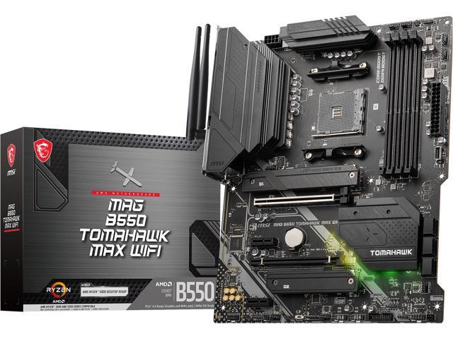 MSI - B550 TOMAHAWK MAX WIFI (Socket AM4) AMD B550 ATX DDR4 Wi-Fi 6E Motherboard - Black - image 8