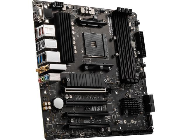 MSI - PRO B550M-VC WIFI (Socket AM4) AMD B550 MATX DDR4 Wi-Fi 6E Motherboard - Black - image 7