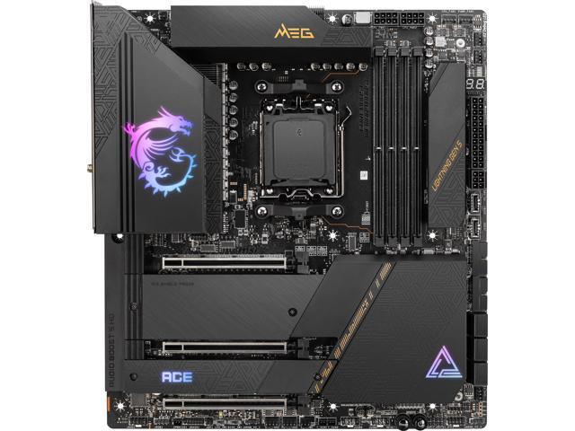 MSI MEG X670E ACE AM5 AMD X670 SATA 6Gb/s E-ATX AMD Ryzen 7000 Series Motherboards, DDR5, Wi-Fi 6E, 10G Super LAN + 2.5G LAN, PCIe 5.0 M.2 slots, ...