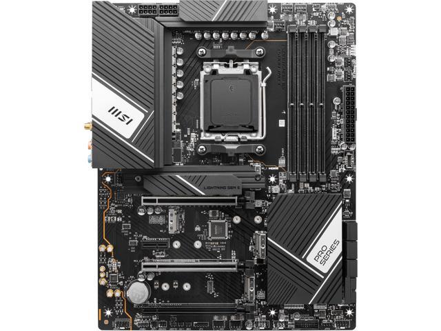 MSI PRO PRO X670-P WIFI DDR5 AM5 AMD Ryzen 7000 Series SATA 6Gb/s ATX Motherboards, Wi-Fi 6E, 2.5G Network Solution, Frozr AI Cooling.