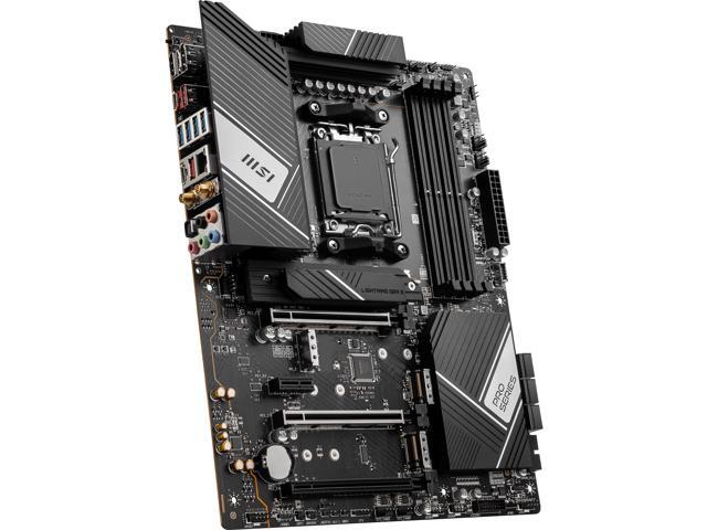 MSI PRO PRO X670-P WIFI DDR5 AM5 AMD Ryzen 7000 Series SATA 6Gb/s ATX Motherboards, Wi-Fi 6E, 2.5G Network Solution, Frozr AI Cooling.