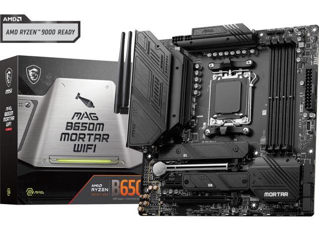Open Box - MSI MAG B650M MORTAR WIFI AM5 AMD B650 SATA 6Gb/s DDR5 Ryzen 7000 Micro ATX Motherboard