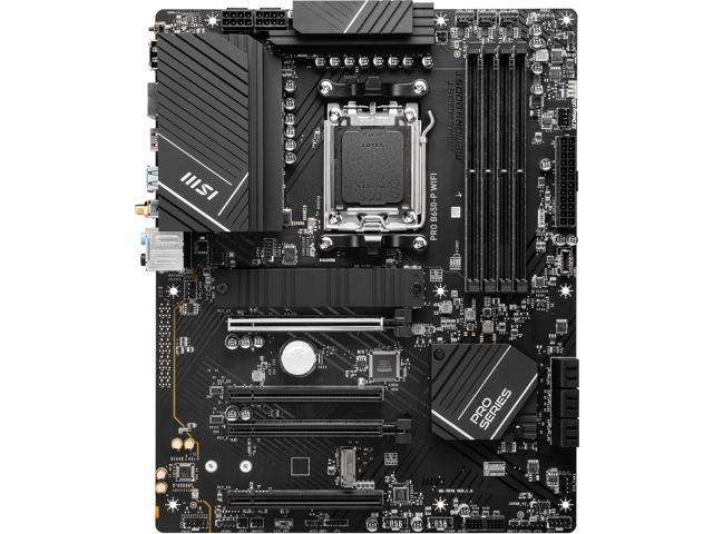 MSI - PRO B650-P WIFI (Socket AM5) AMD B650 ATX DDR5 Wi-Fi 6E Motherboard - Black - image 4