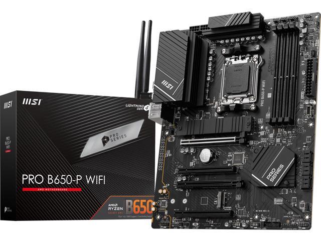 MSI - PRO B650-P WIFI (Socket AM5) AMD B650 ATX DDR5 Wi-Fi 6E Motherboard - Black - image 3
