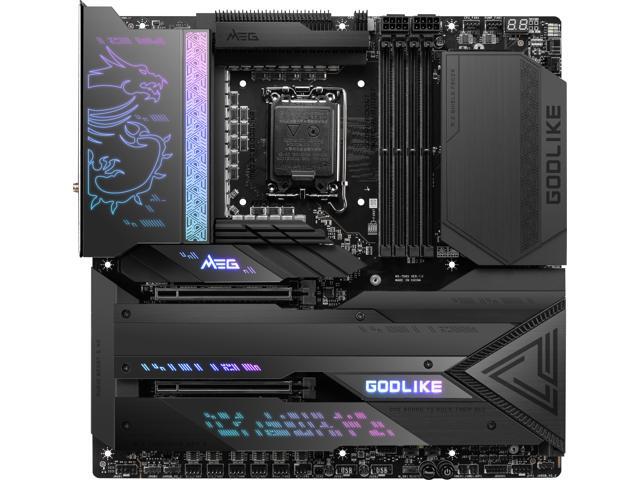 MSI MEG Z790 GODLIKE LGA 1700 Intel Z790 SATA 6Gb/s DDR5 Extended ATX Motherboard