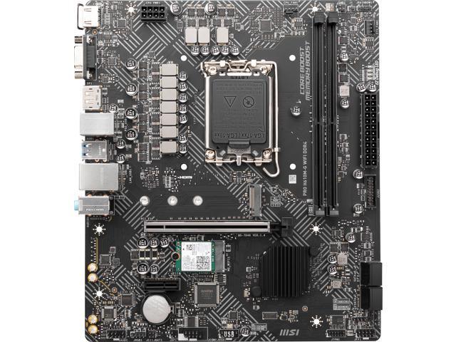 MSI PRO PRO H610M-G WIFI DDR4 LGA 1700 Micro ATX Motherboard